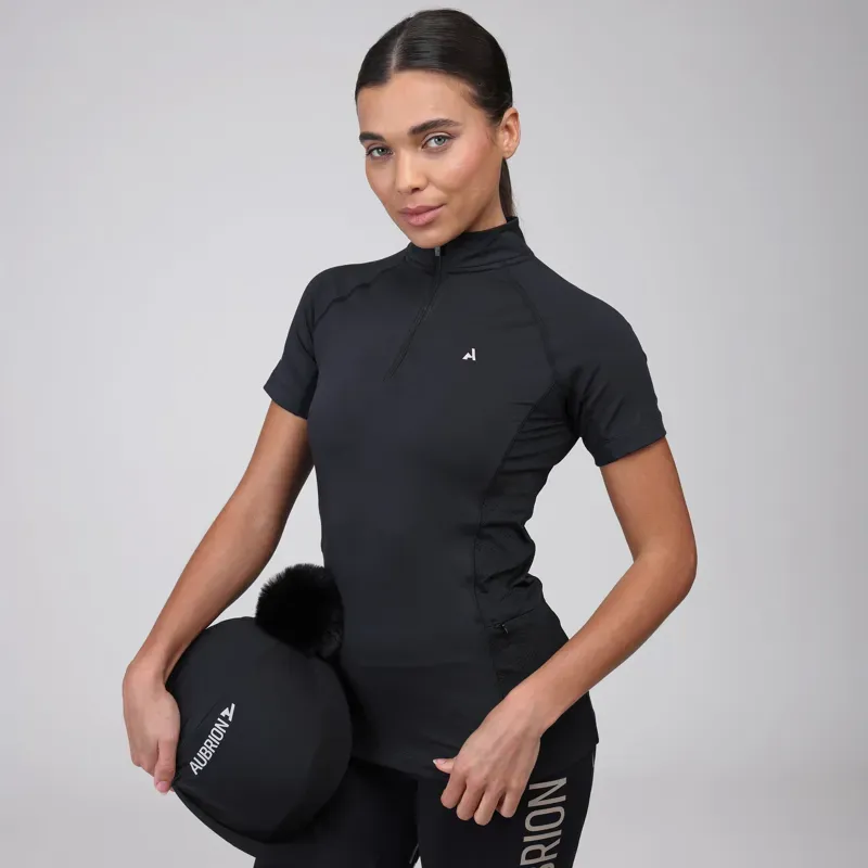 Aubrion React Short Sleeve Base Layer in Shadow