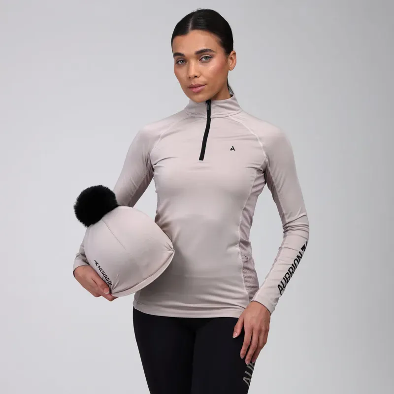 Aubrion React Long Sleeve Base Layer in Sand
