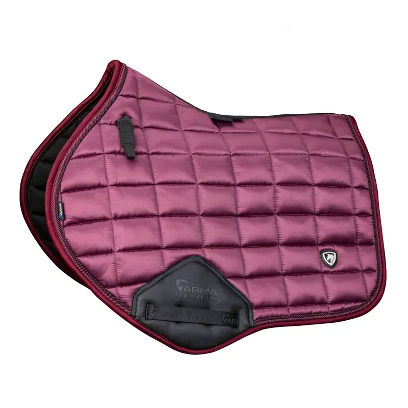 Arma Eltar Satin Jump Saddlecloth in Black Cherry