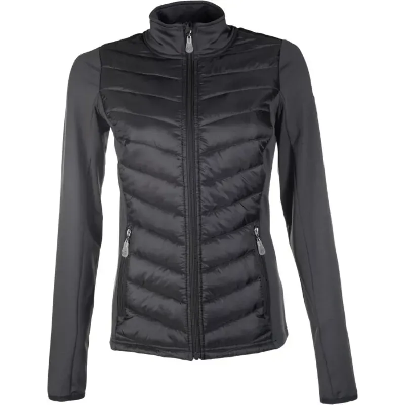 Hkm Prag Style Jersey/Nylon Jacket in Anthracite