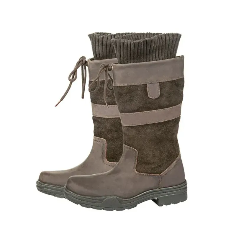 Hkm Belmond Spring Fashion 3/4 Boots in Dark Brown