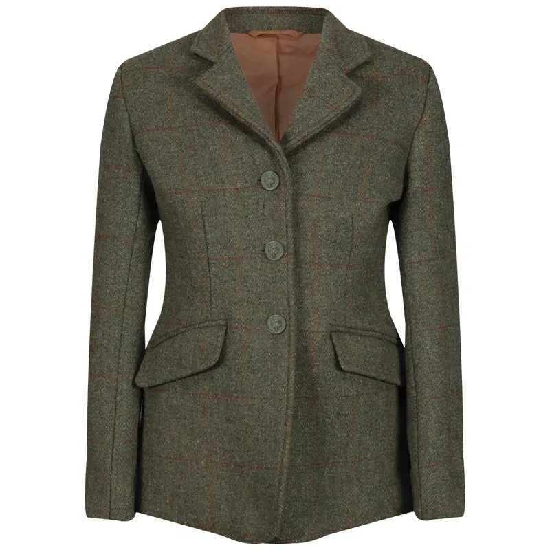 Equetech Maids Claydon tweed Show Jacket 32 Green