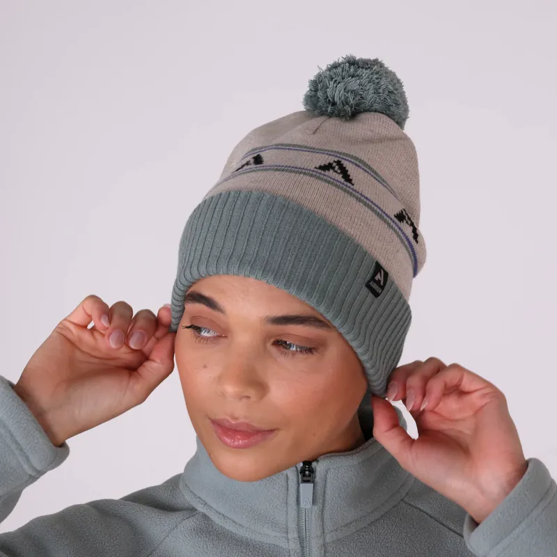 Aubrion React Bobble Hat Sage/ Sand-1