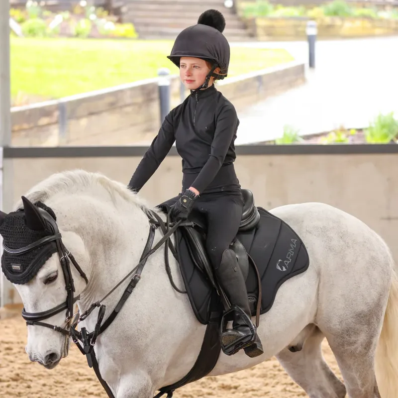 Aubrion Eltar Young Riders Riding Tights Black-2