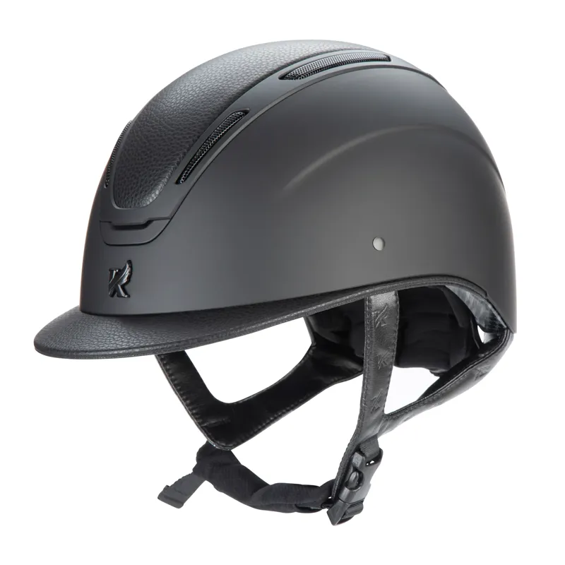 Karben Amity LTHR Black Riding Hat