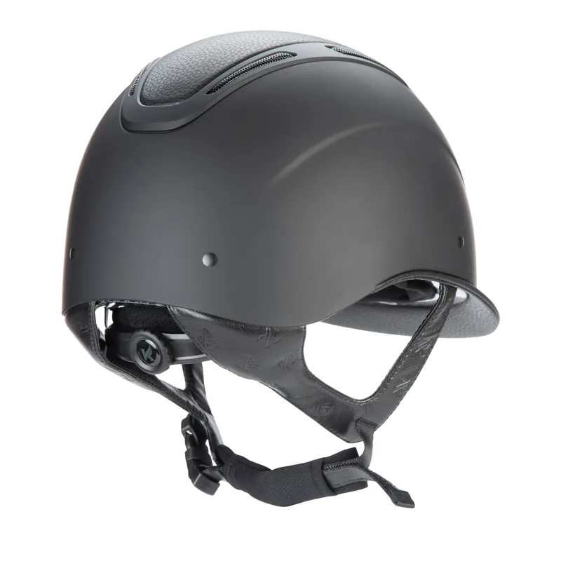 Karben Amity LTHR Black Riding Hat-1