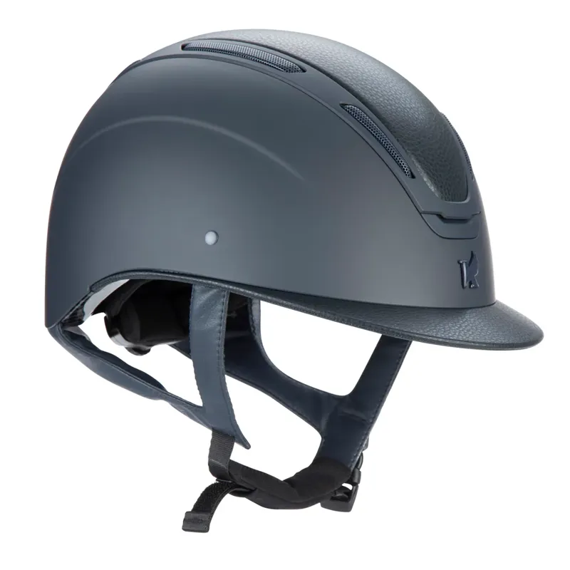 Karben Amity LTHR Navy Riding Hat-1