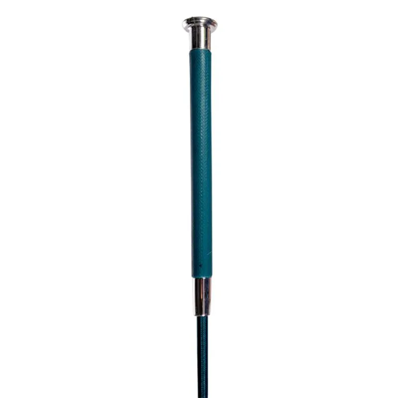 HKM Gel Handled Dressage Whip 100cm Deep Green-1