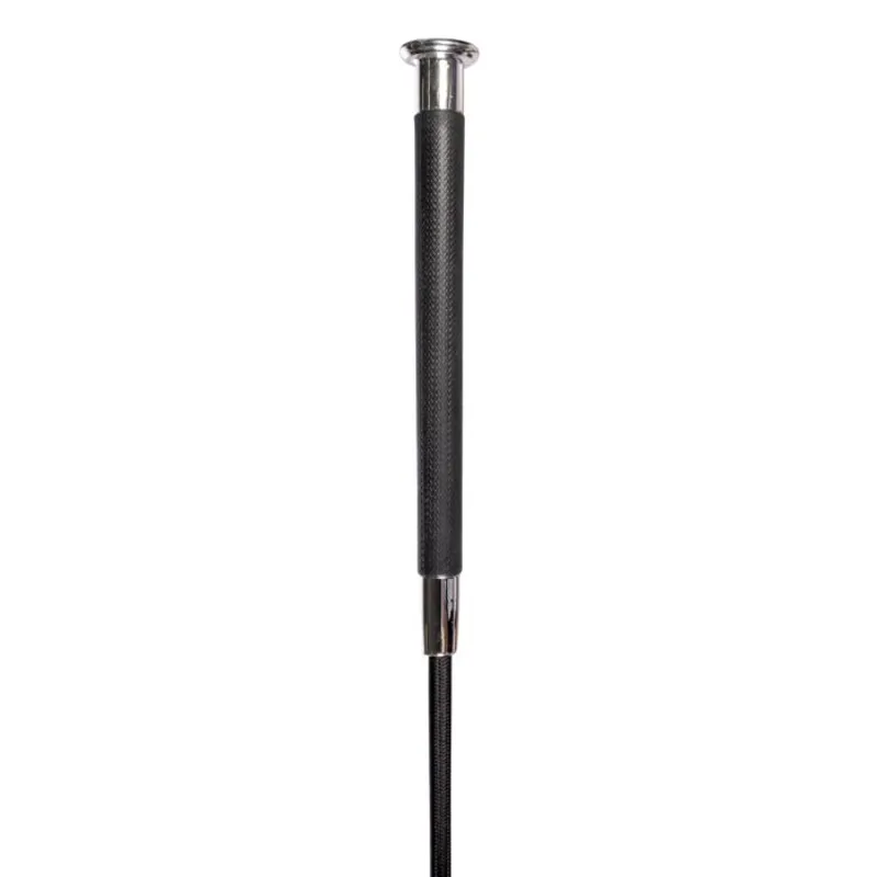 HKM Gel Handled Dressage Whip 100cm Black-1