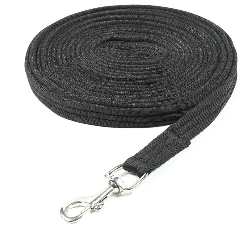 Cushion Web Lunge Line BLACK 8m/26' long