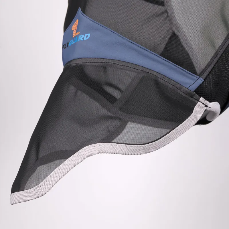 Shires Air Motion Fly Mask with Ears and Nose Deep Airforce Blue-2