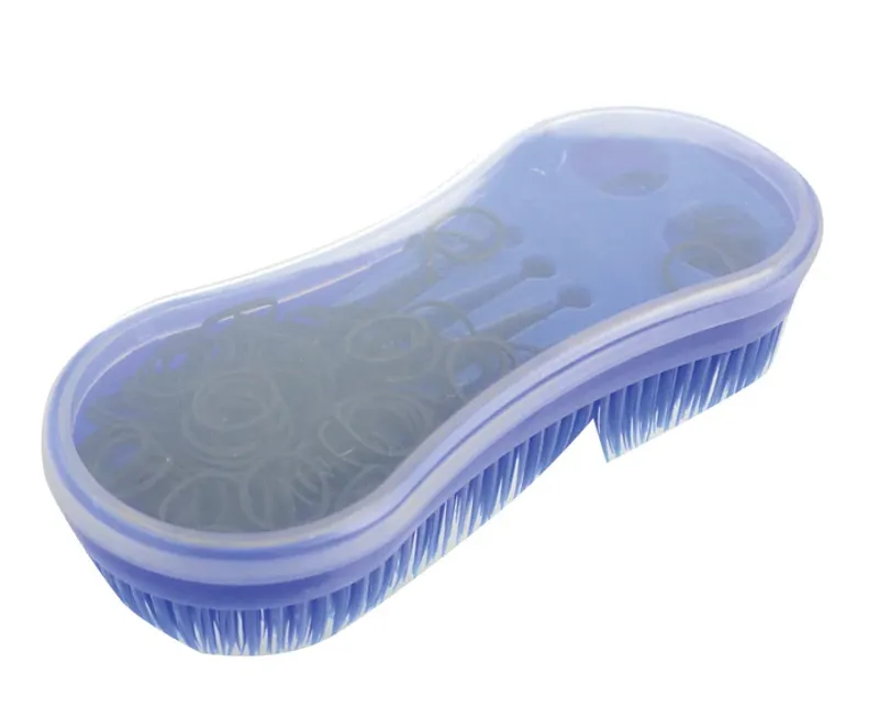 Lincoln Ultimate Brush with Plaiting Kit Blue with Black Bands
