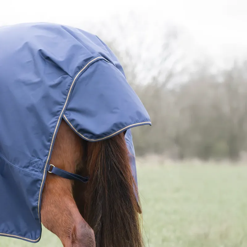 Shires Typhoon Lite Combo Turnout Rug Navy-2