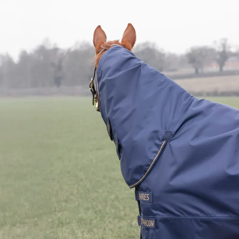 Shires Typhoon Lite Combo Turnout Rug Navy-1