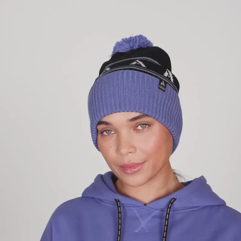 Aubrion React Bobble Hat Sky/ Shadow-1