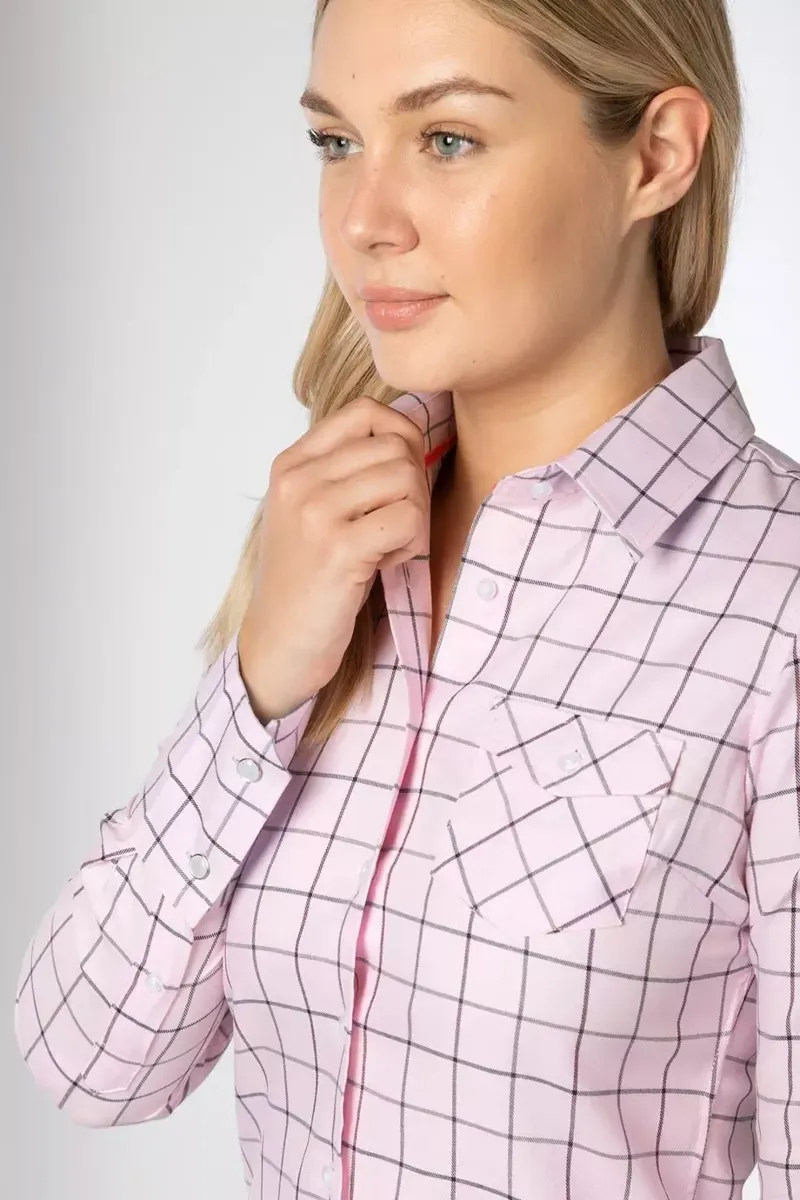 Rydale Ladies Hannah Country Shirt Pink-2