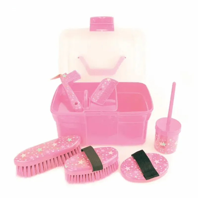 Lincoln Star Pattern Grooming Kit Pink