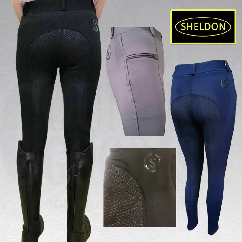 Sheldon Signature Silicone Riding Tights Grey