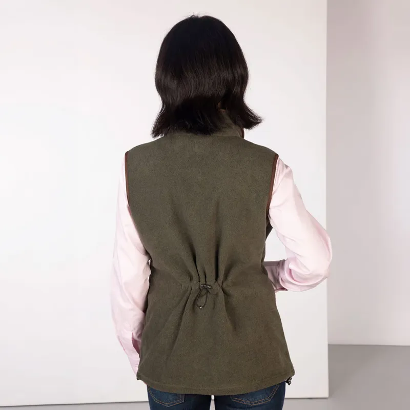 Rydale Ladies Huggate Fleece Waistcoat Khaki-2