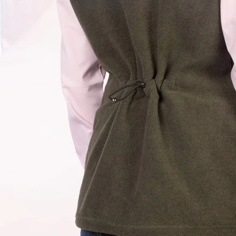 Rydale Ladies Huggate Fleece Waistcoat Khaki-1