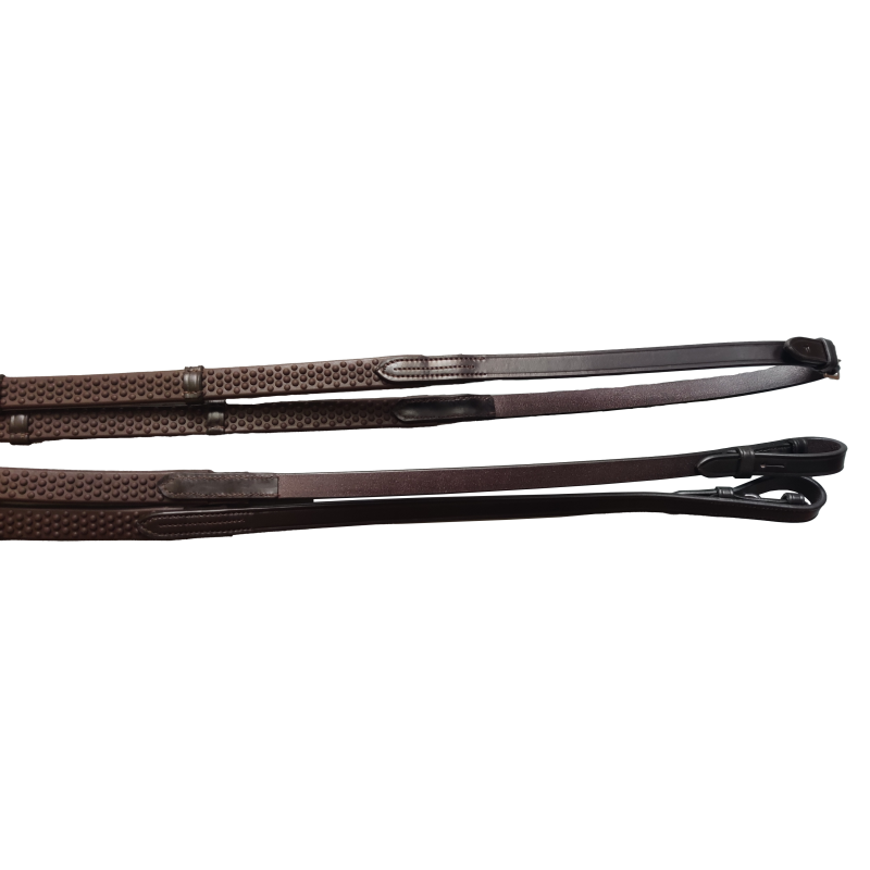 Sheldon Eco Bio Rubber Reins Brown