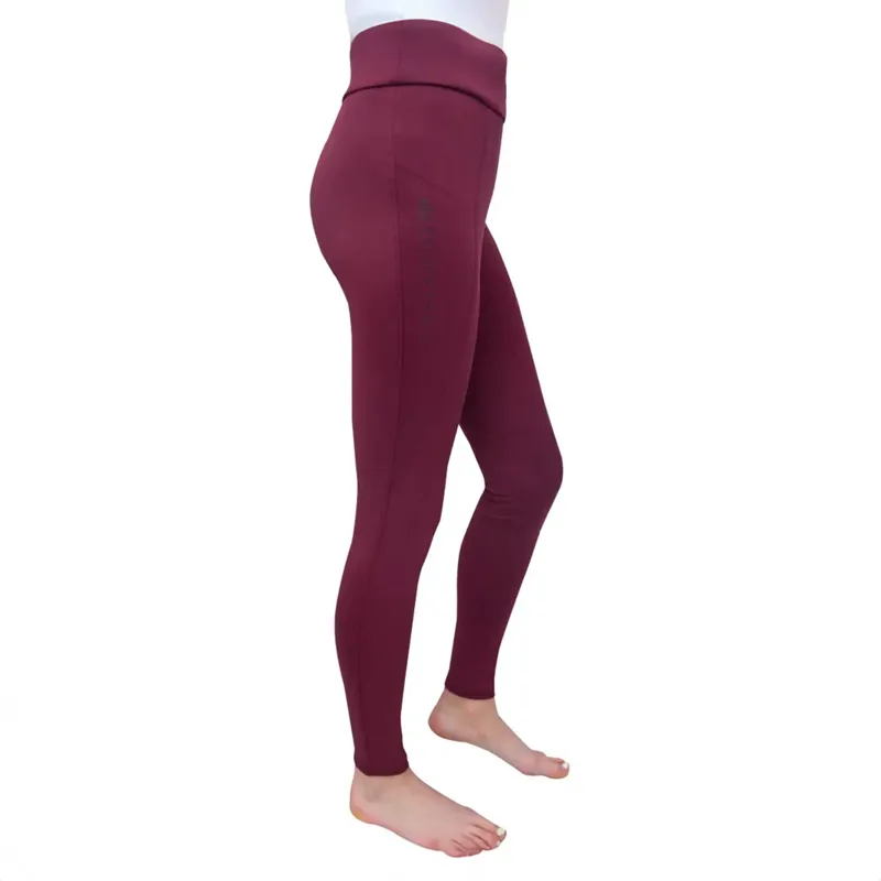 Hy Equestrian Childrens Melton Riding Tights Fig