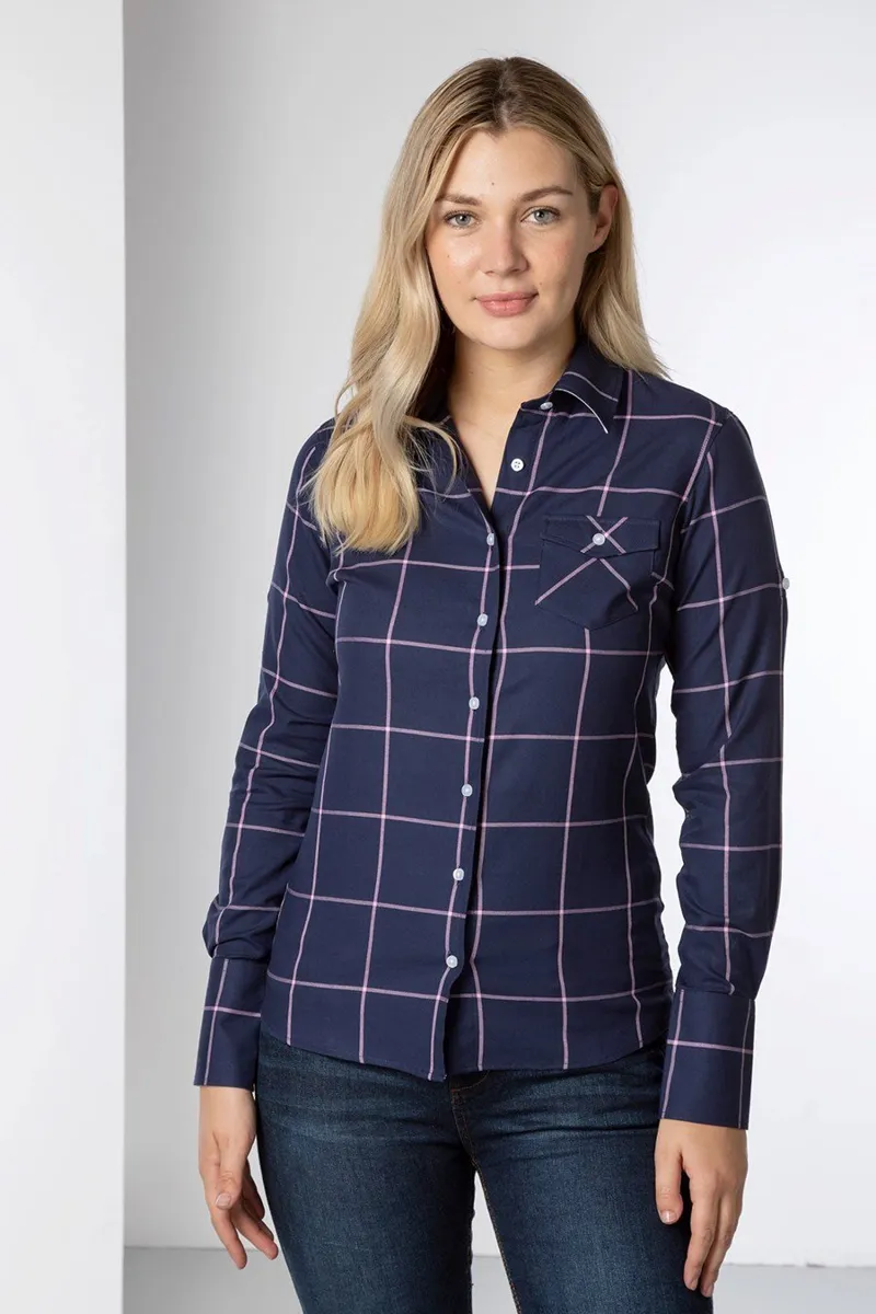 Rydale Ladies Hannah Country Shirt Navy
