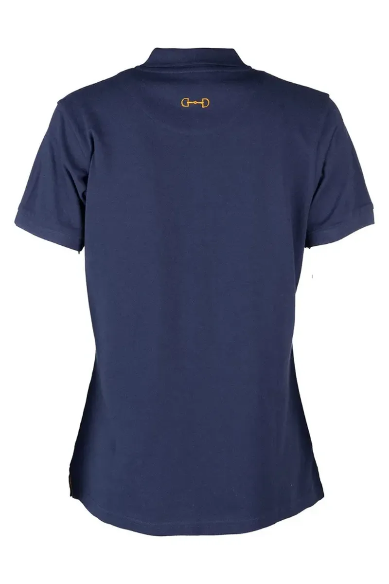 Rydale Ladies Kirby Snaffle Polo Shirt Navy-1