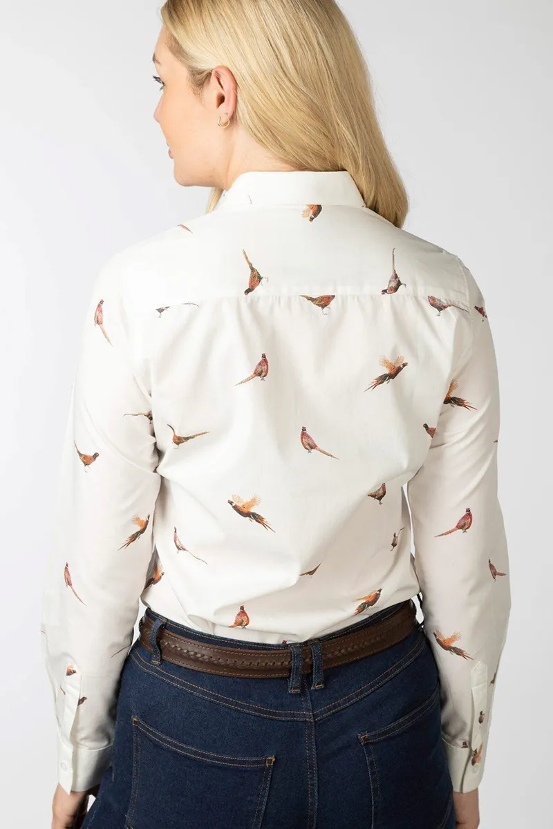 Rydale Ladies Wistow Cotton Shirt Phesant Design-1