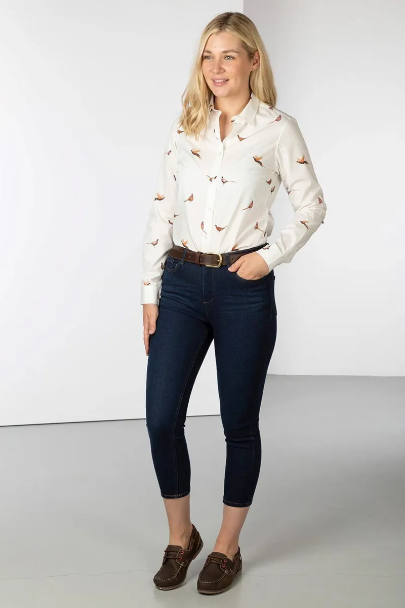Rydale Ladies Wistow Cotton Shirt Phesant Design-2